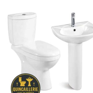 Chaise anglaise + lavabo