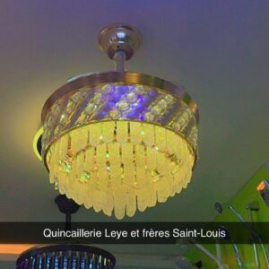 Lustre + Ventilateur & Bluetooth