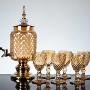 Ensemble craffe et tasse de lux