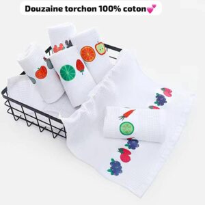 Douzaine torchon 100% coton