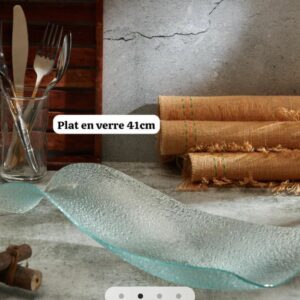 Plat en verre 41cm