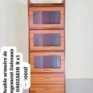 Meuble armoire de rangement 5 niveaux 6802AETB Rx1