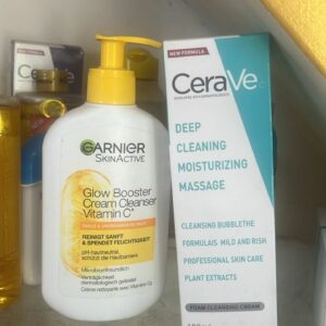 CeraVe et Garnier produit corporel 100% efficace