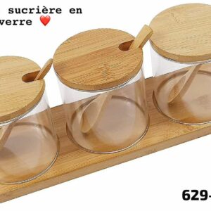 Sucrière en verre 10 pièces