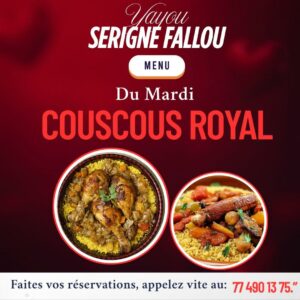Menu Mardi