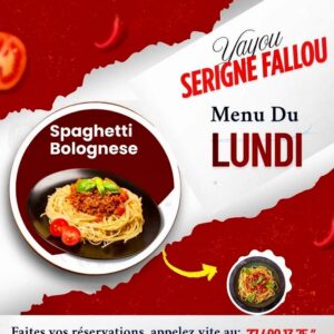 Menu Lundi