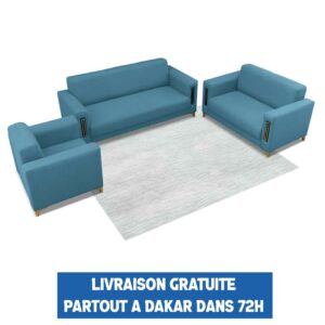 Salon canapé 7 places couleur au choix relax