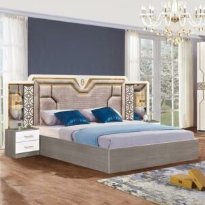 chambre a coucher 6 battants 5 pieces blanc mc 605