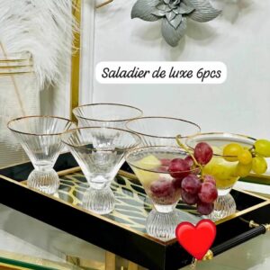 Saladier de luxe (6 piéces)