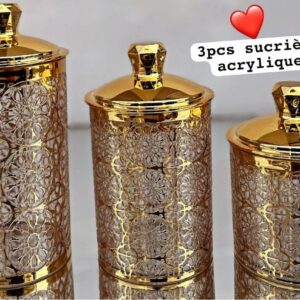 Sucrié Acrylique 3pcs