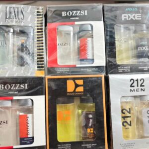 Deux box pour homme avec deodorant et eau de parfum pour homme