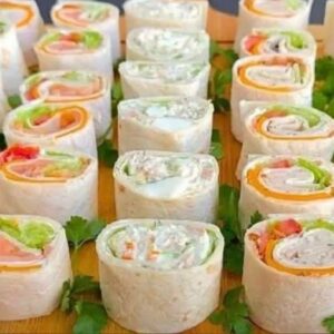 Recette de roulés wraps